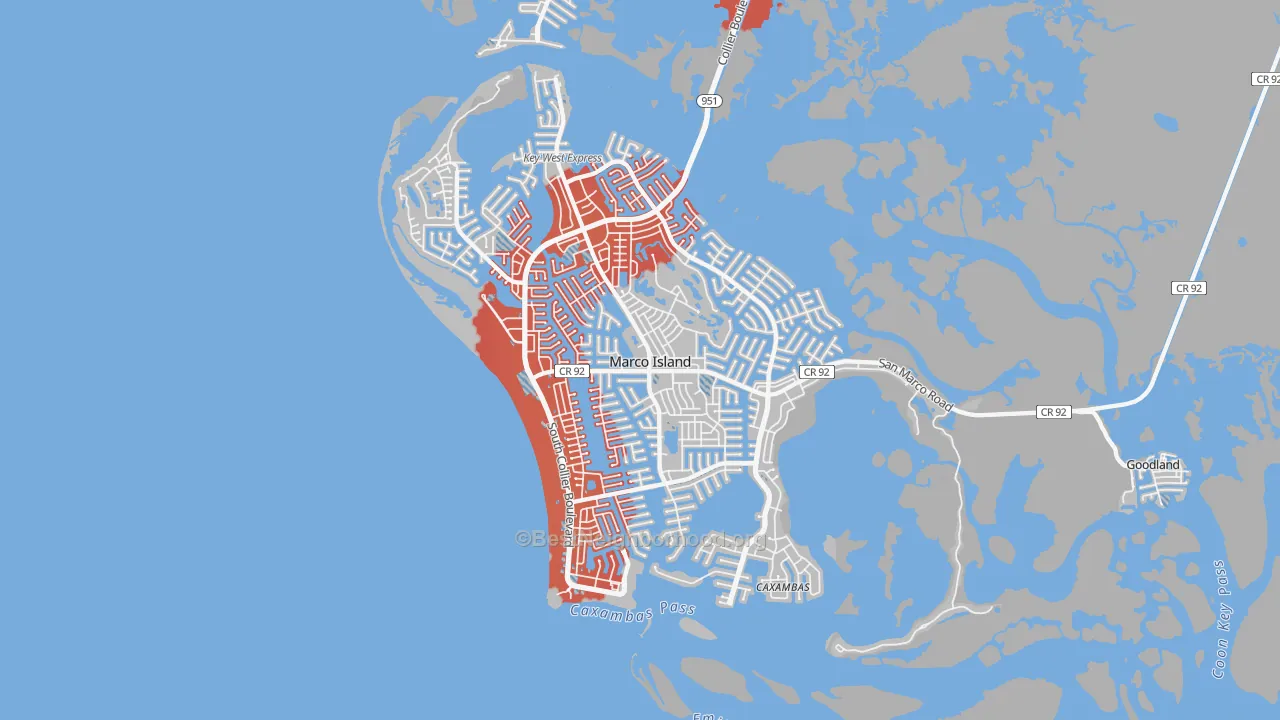 Transit Grade map of 34145, FL