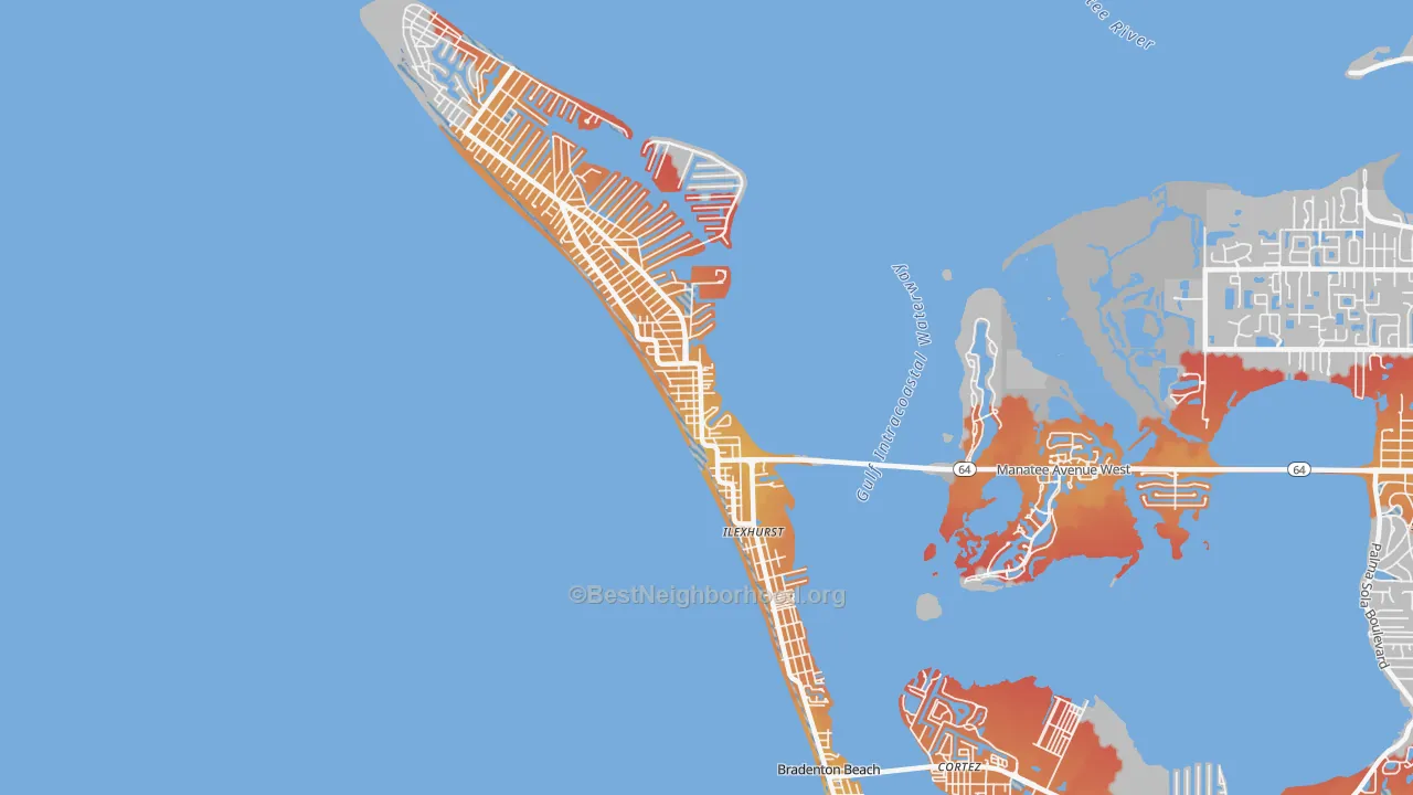 Transit Grade map of 34217, FL