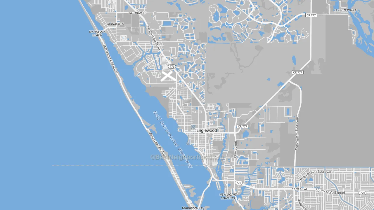 Transit Grade map of 34223, FL