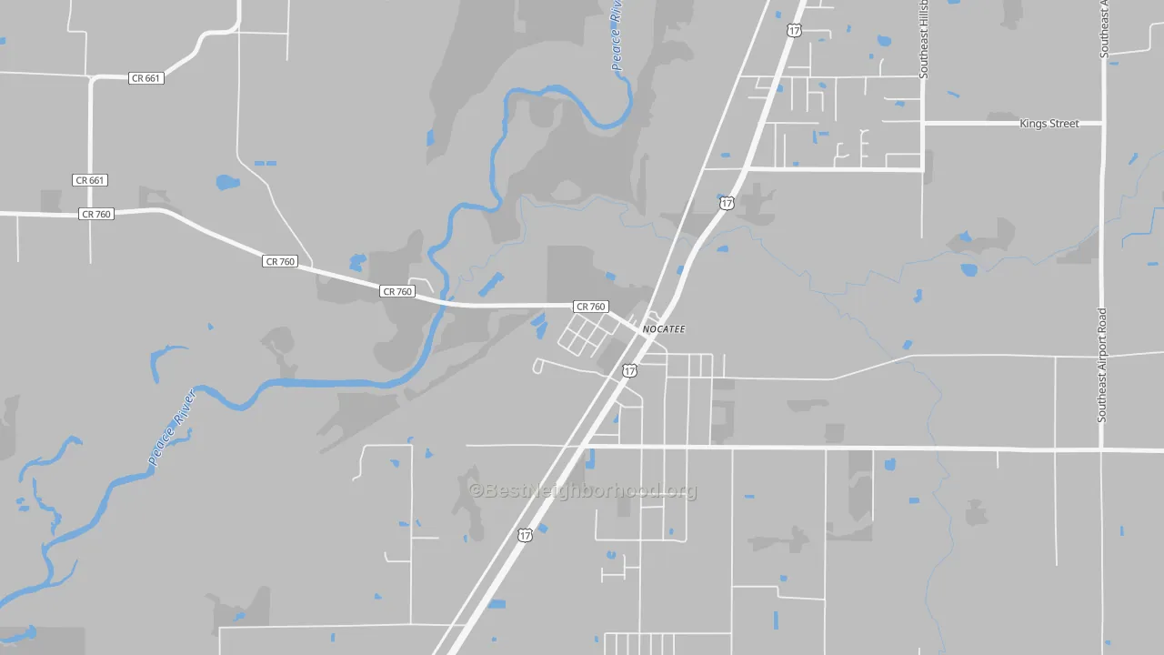 Transit Grade map of 34268, FL