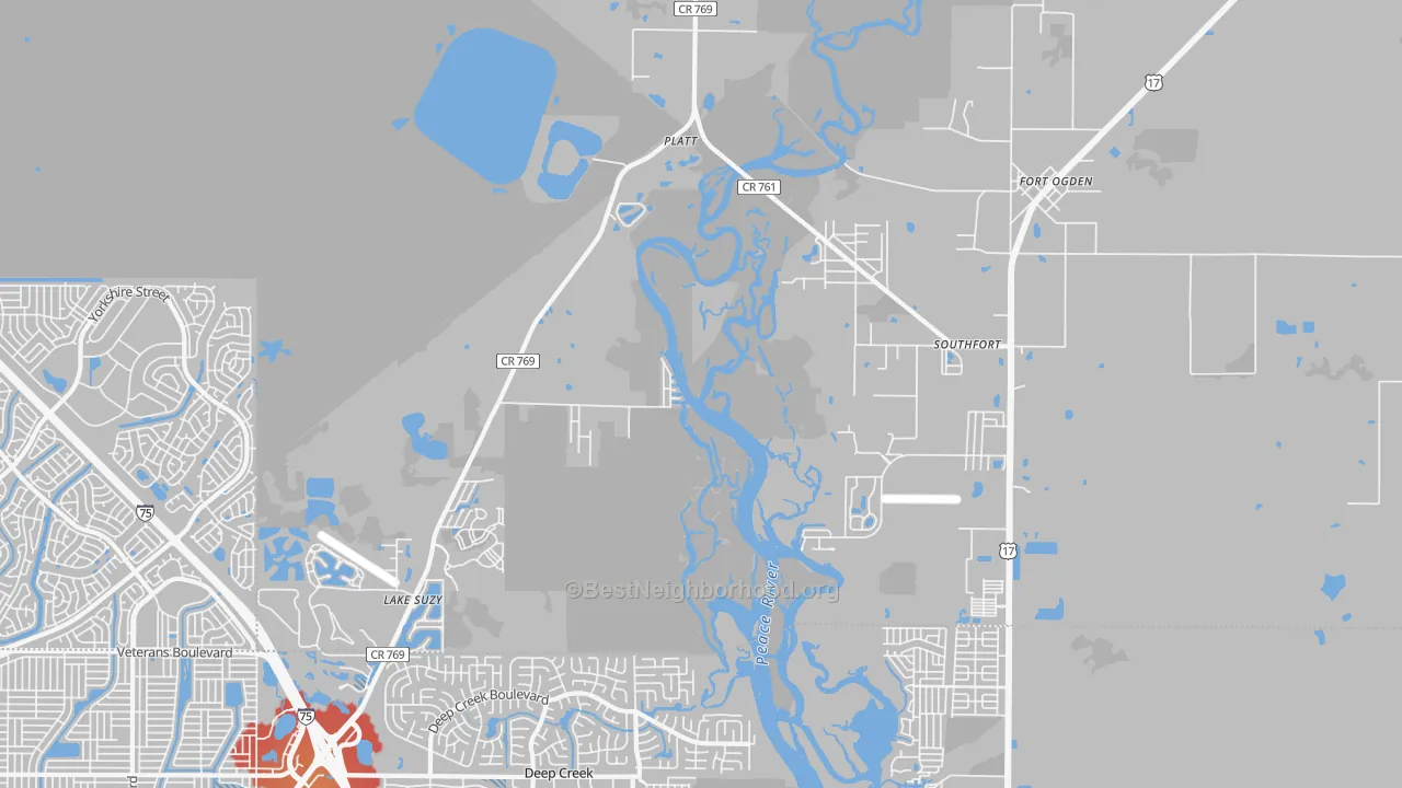 Transit Grade map of 34269, FL