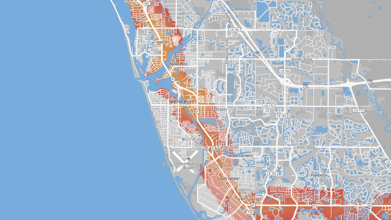 Transit Grade map of 34285, FL