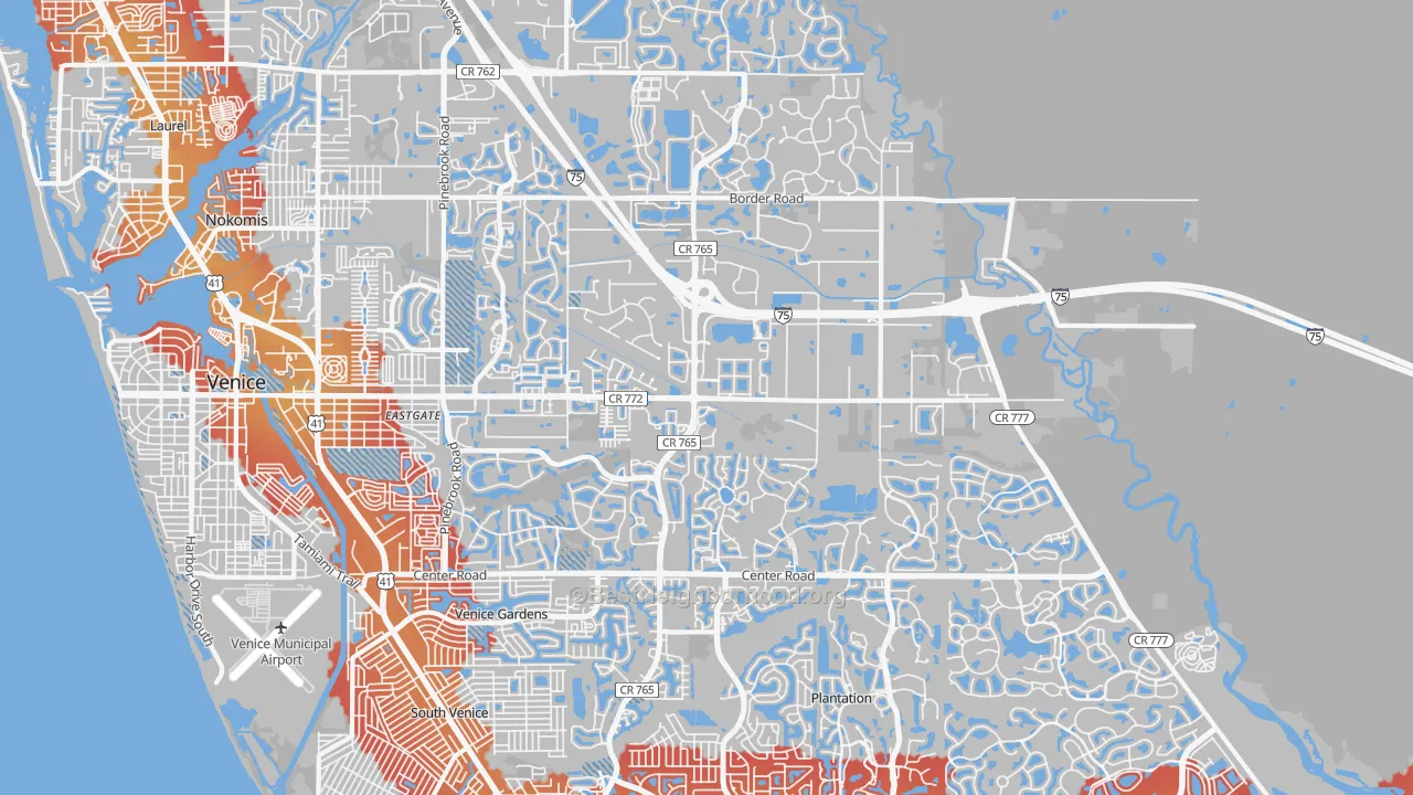 Transit Grade map of 34292, FL