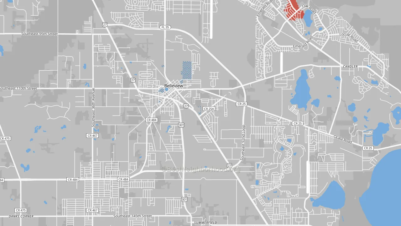 Transit Grade map of 34420, FL