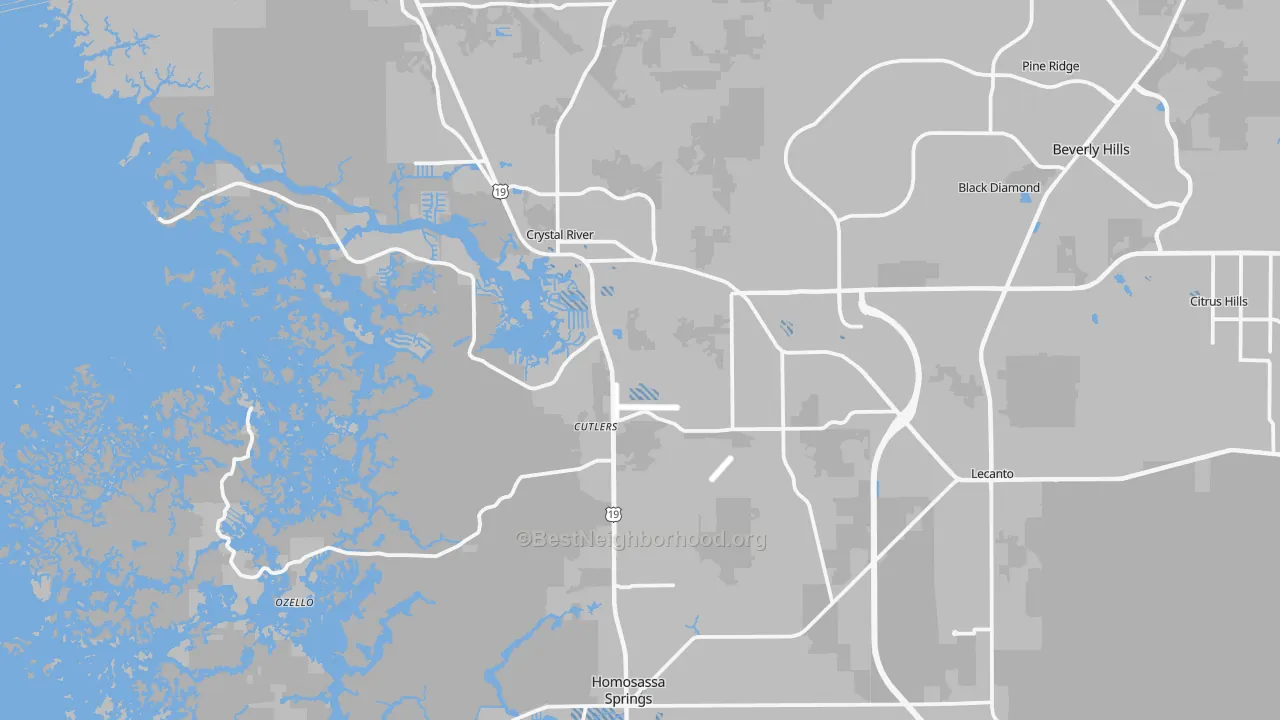 Transit Grade map of 34429, FL