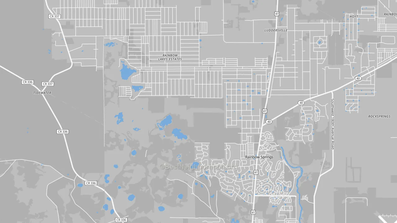 Transit Grade map of 34431, FL