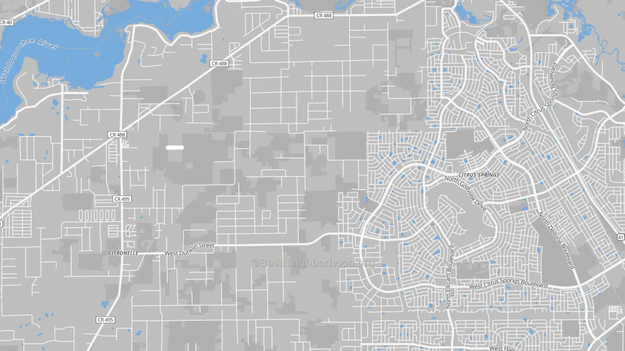 Transit Grade map of 34433, FL