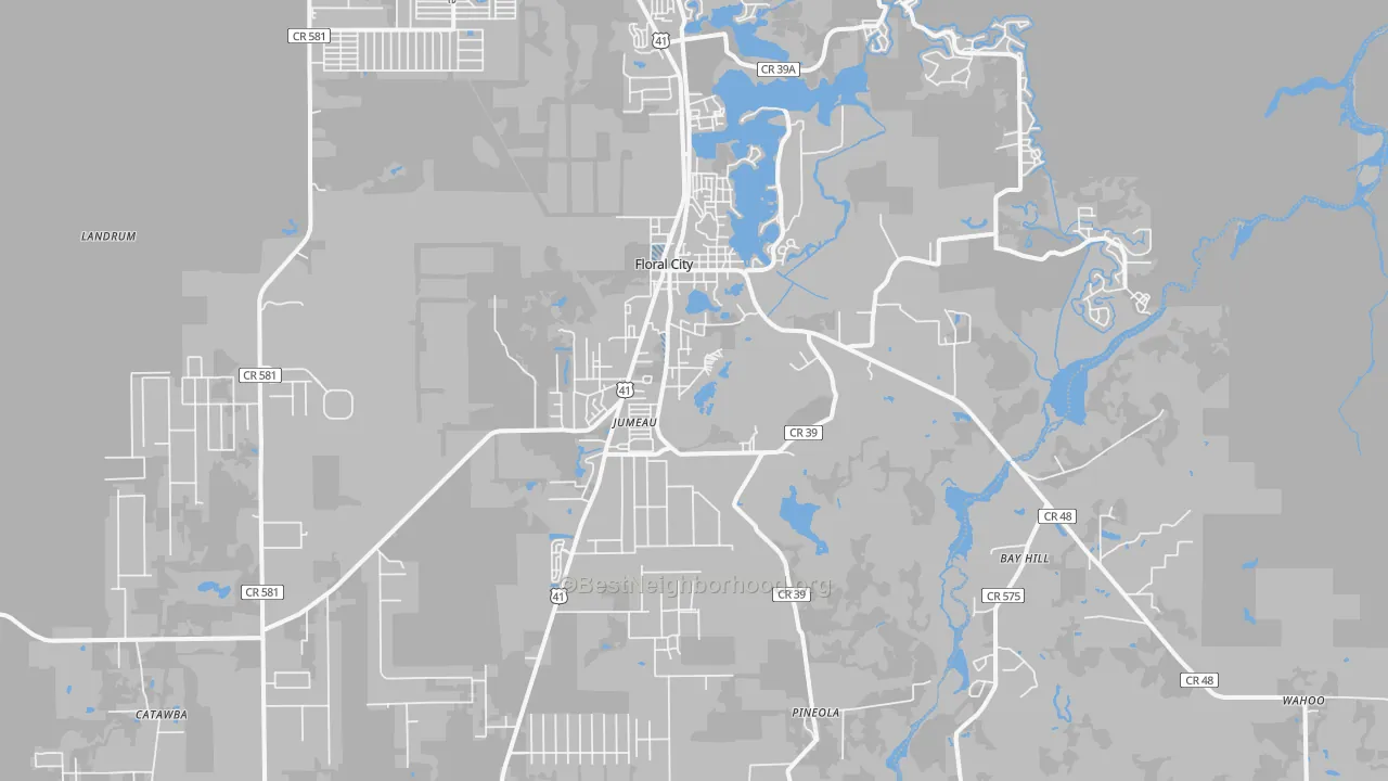Transit Grade map of 34436, FL