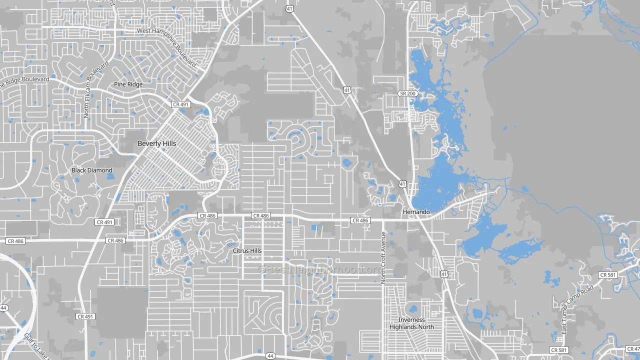 Transit Grade map of 34442, FL