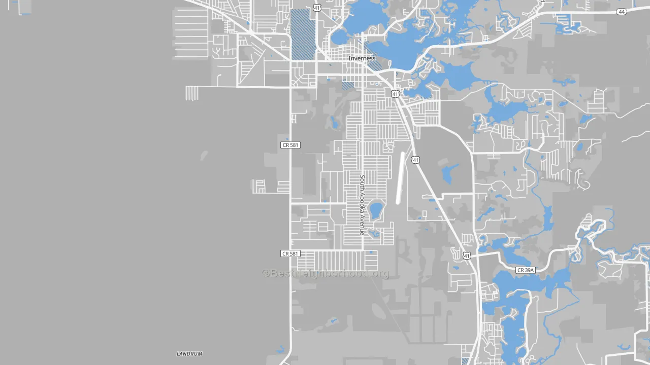 Transit Grade map of 34452, FL