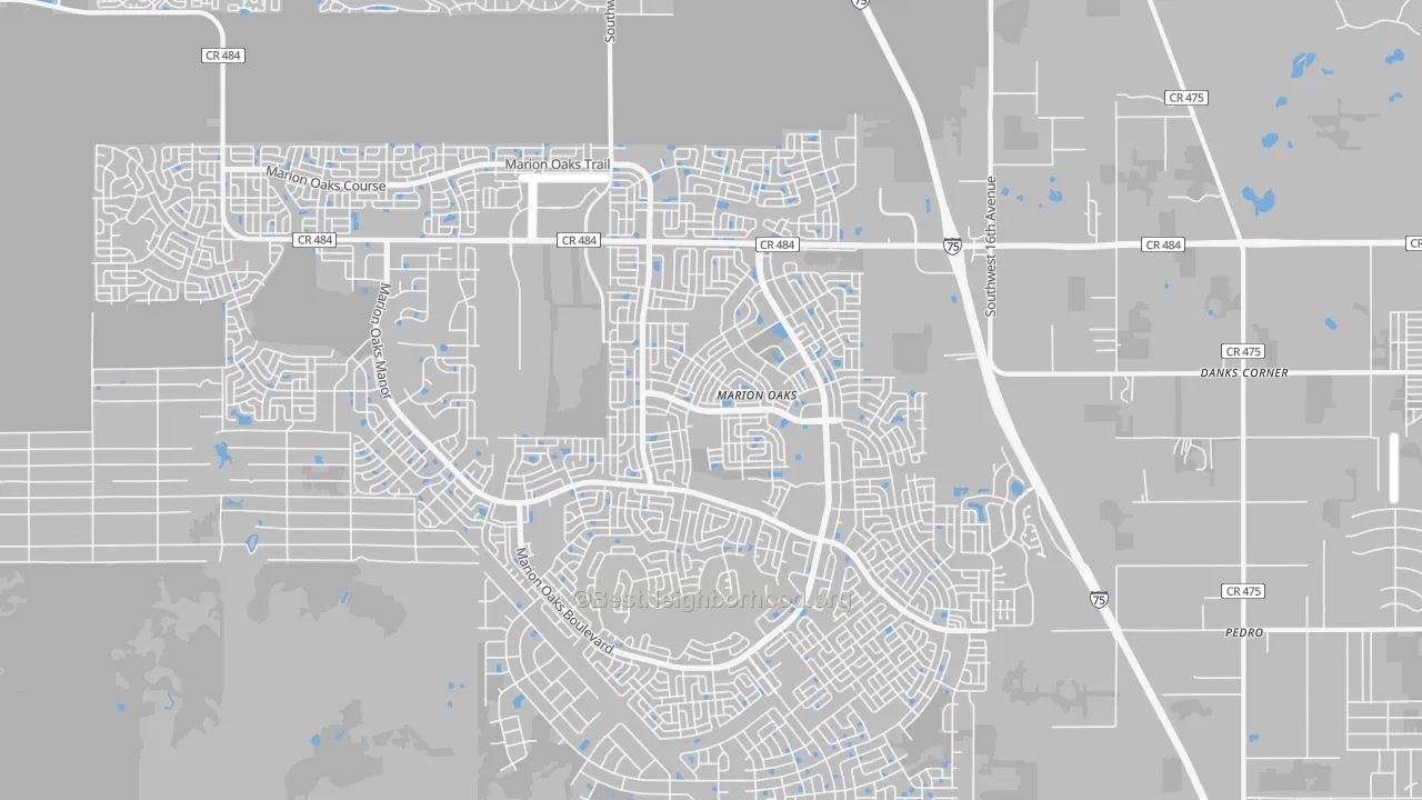 Transit Grade map of 34473, FL