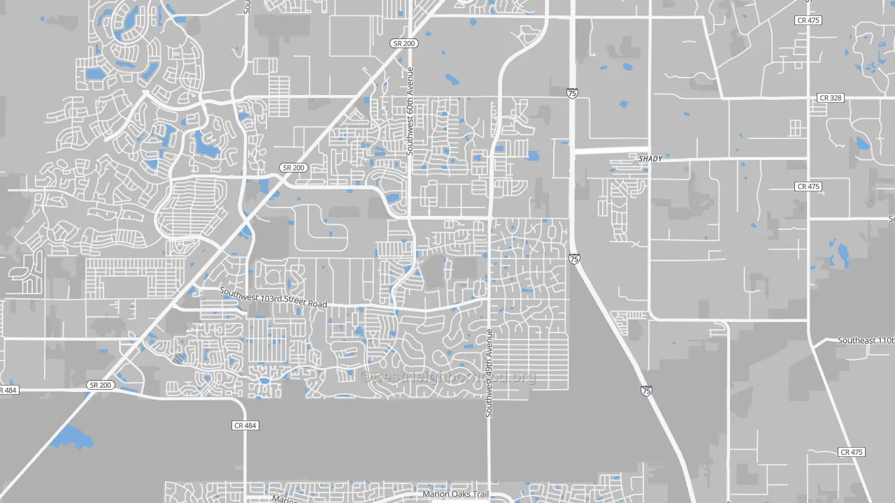 Transit Grade map of 34476, FL