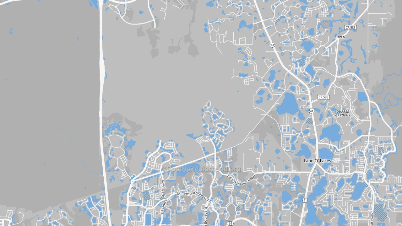 Transit Grade map of 34638, FL