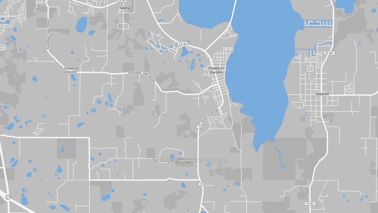 Transit Grade map of 34737, FL