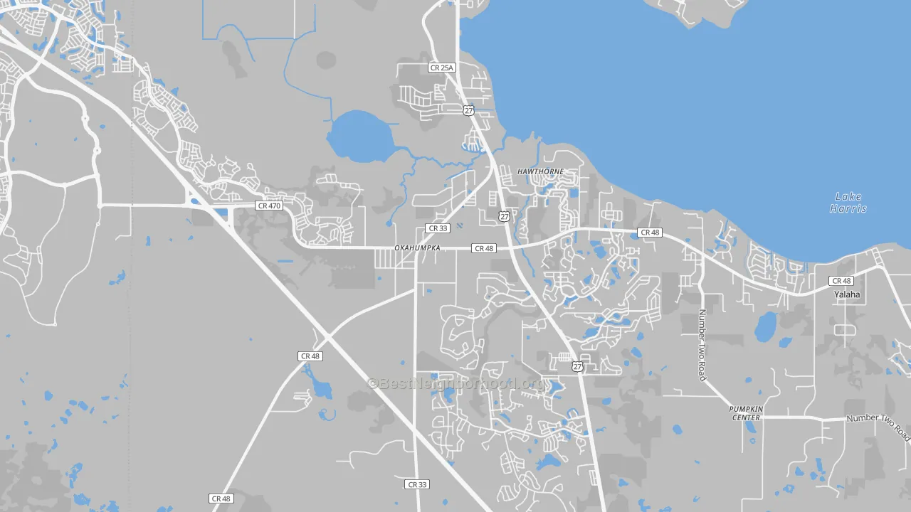 Transit Grade map of 34762, FL