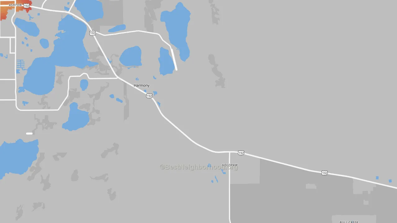 Transit Grade map of 34773, FL