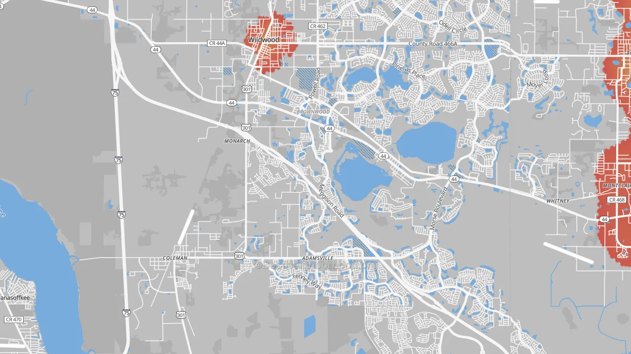 Transit Grade map of 34785, FL