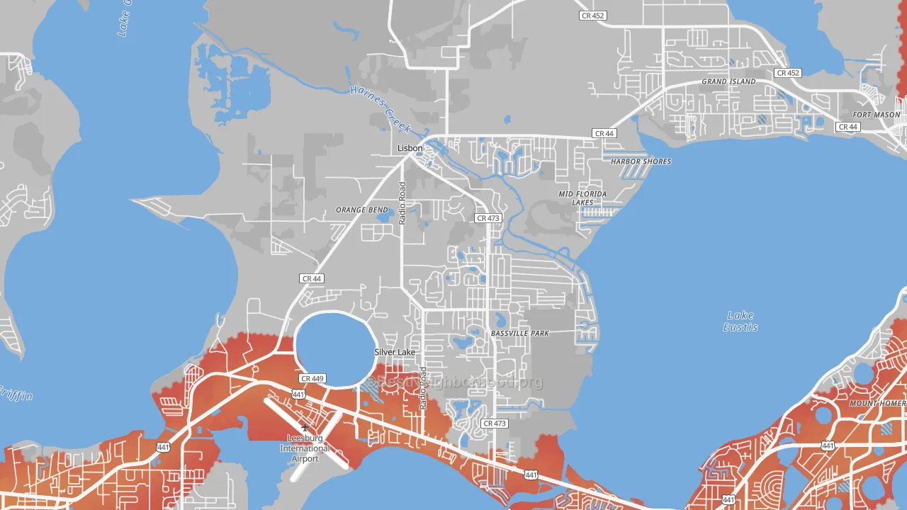 Transit Grade map of 34788, FL