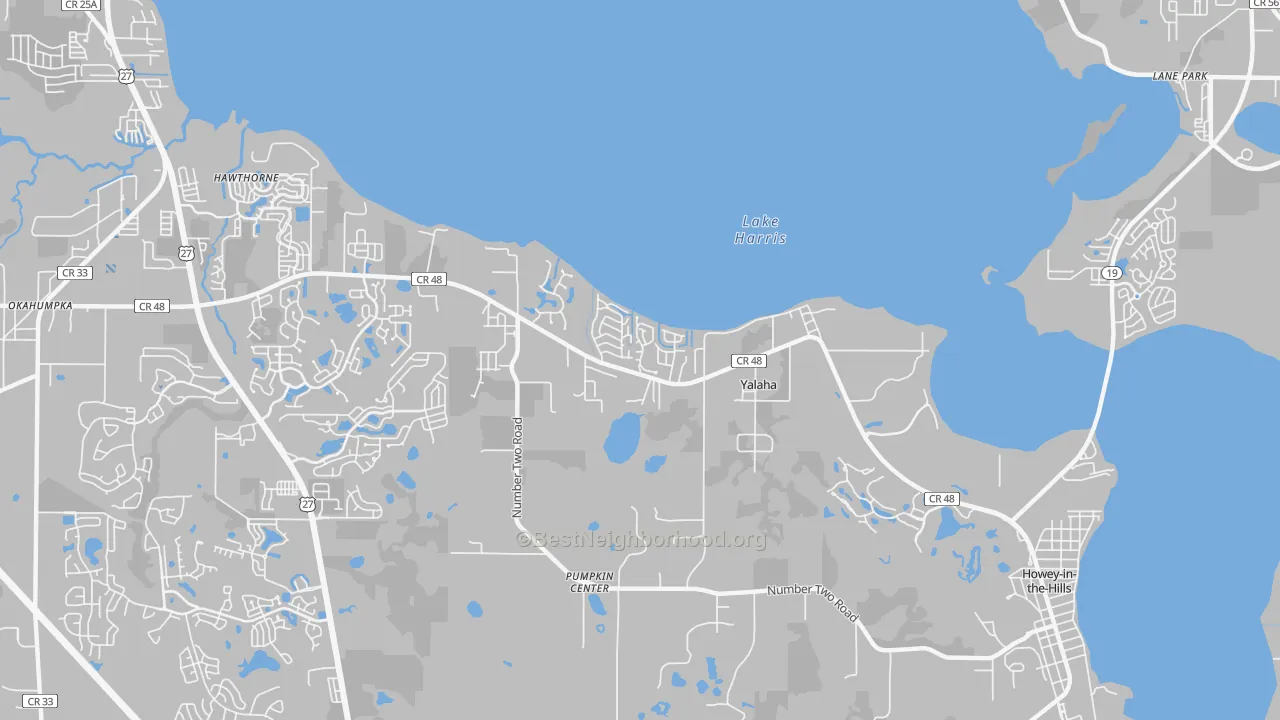 Transit Grade map of 34797, FL