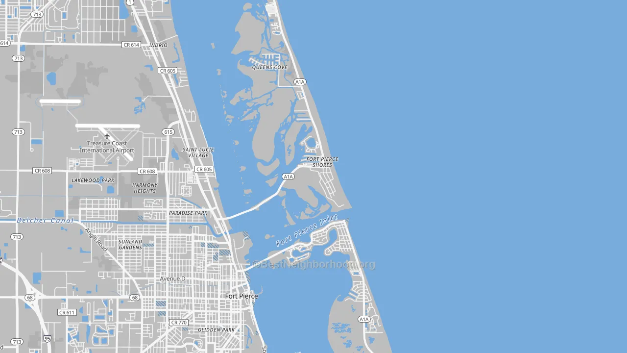 Transit Grade map of 34949, FL