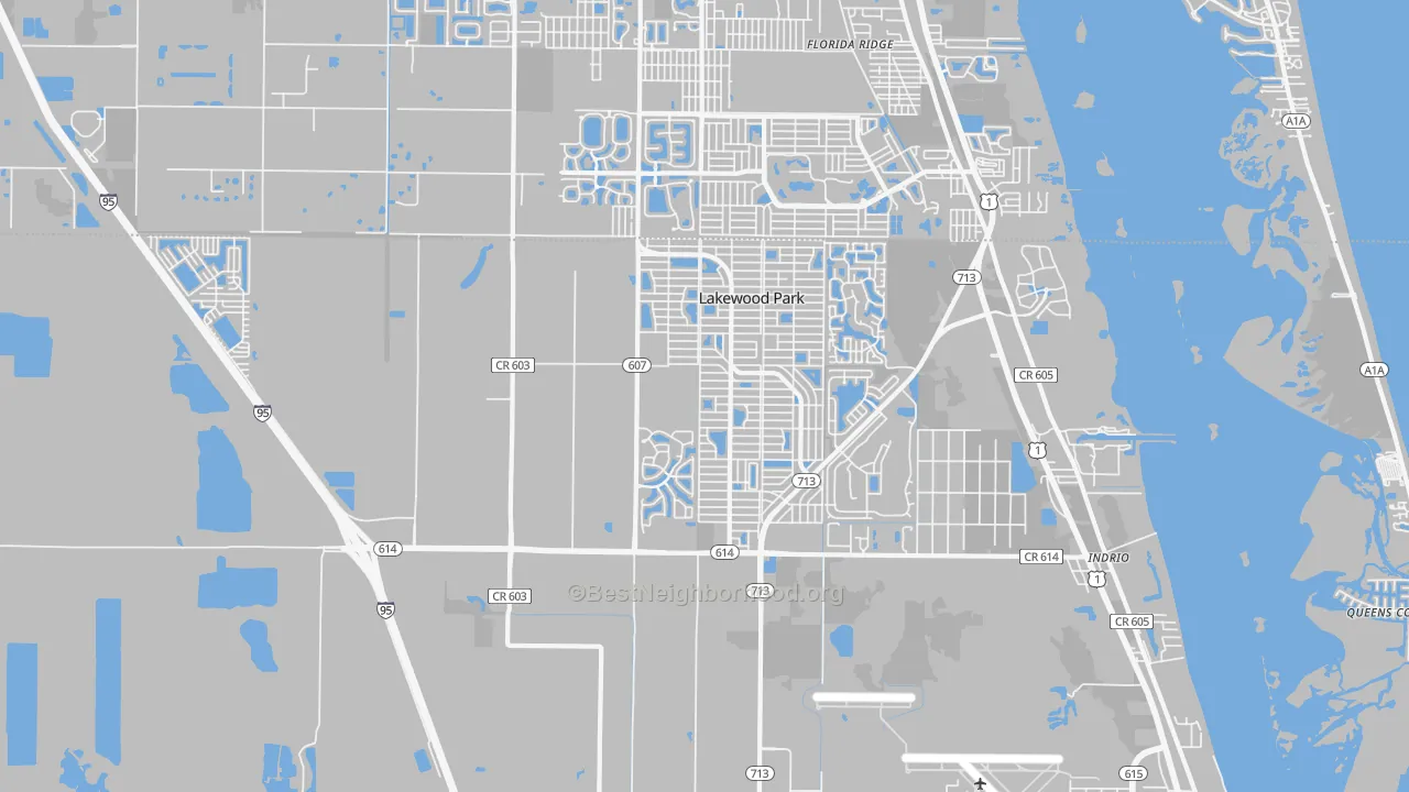 Transit Grade map of 34951, FL