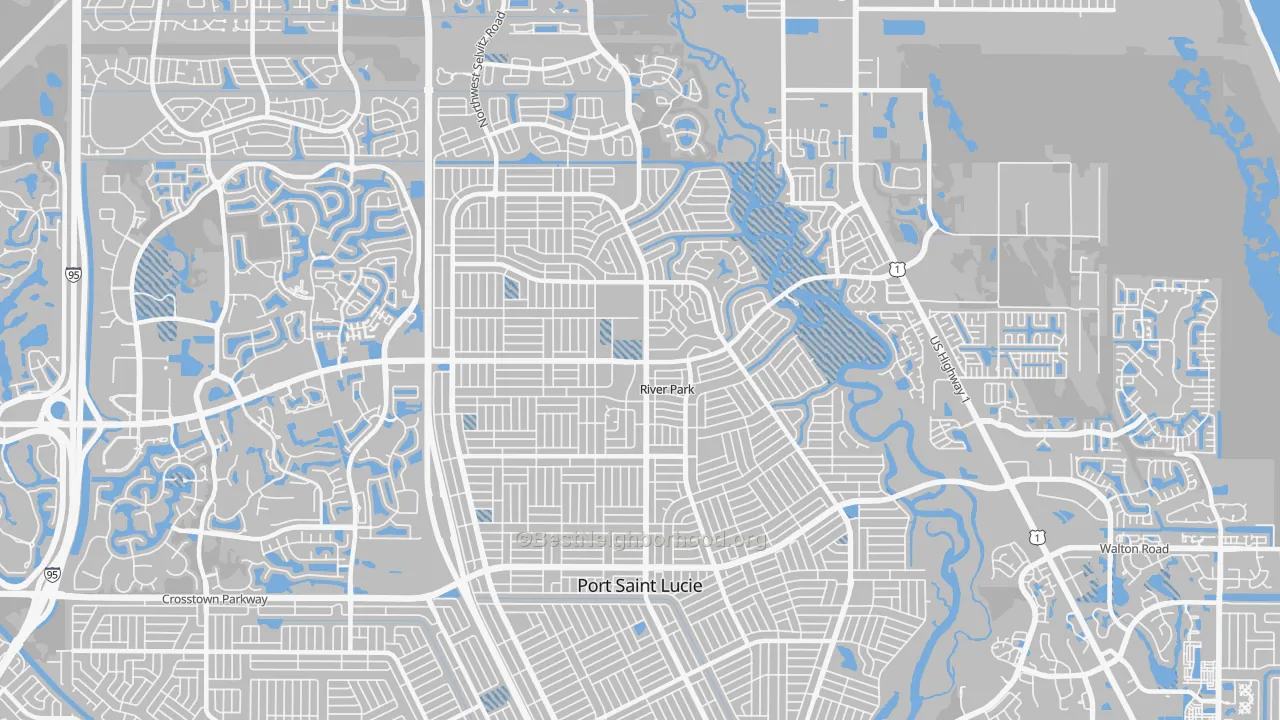 Transit Grade map of 34983, FL