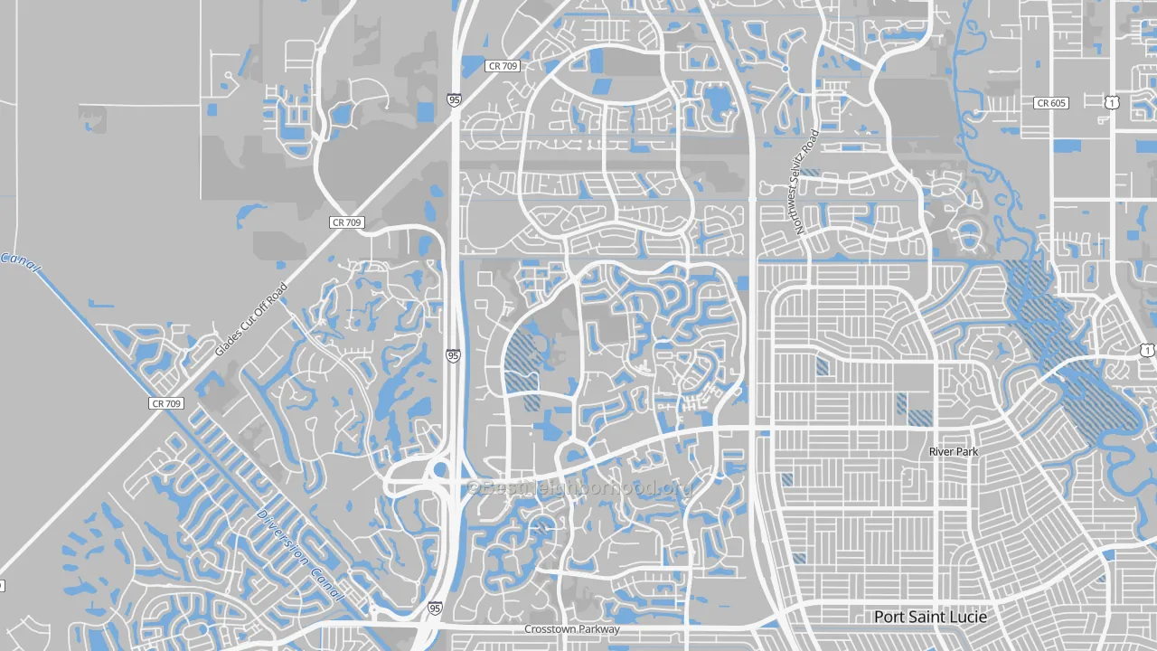 Transit Grade map of 34986, FL