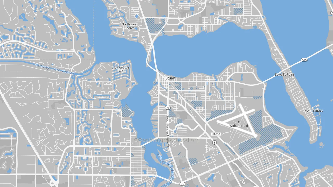 Transit Grade map of 34994, FL