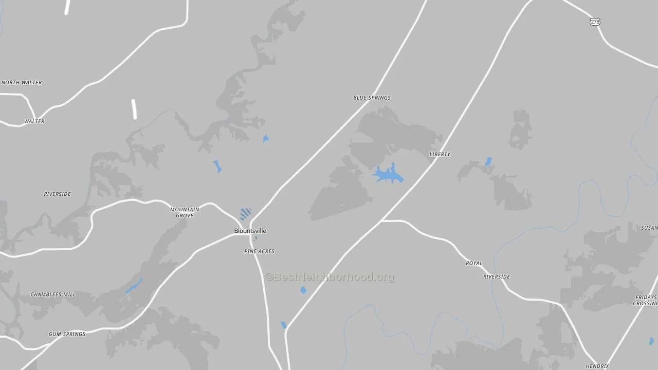 Transit Grade map of 35031, AL