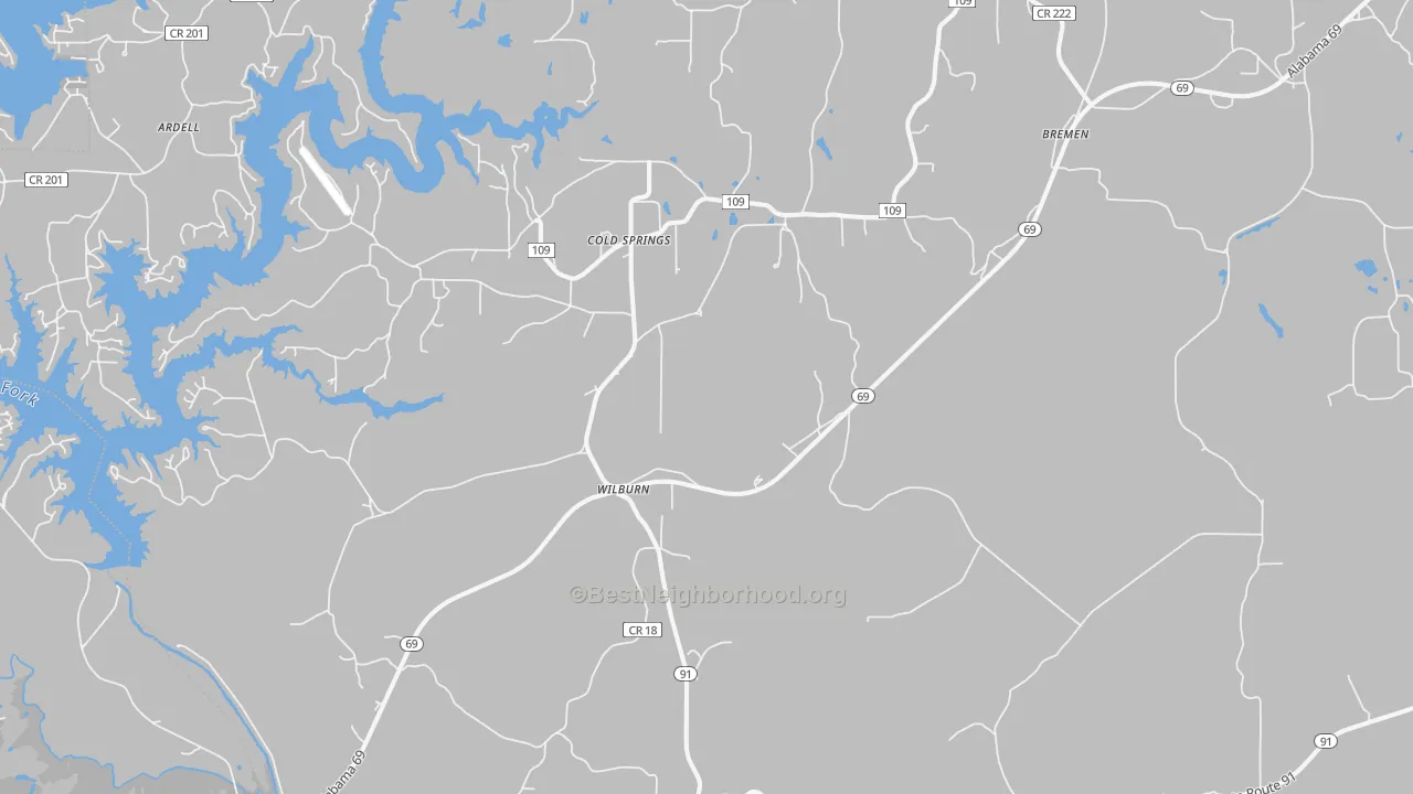 Transit Grade map of 35033, AL