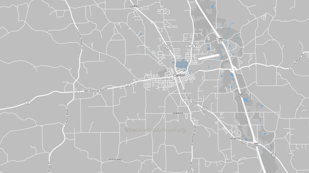 Transit Grade map of 35045, AL