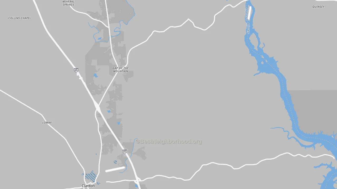 Transit Grade map of 35046, AL