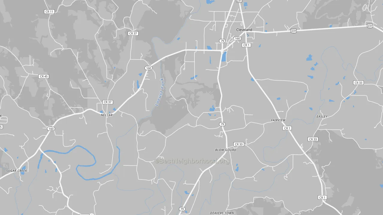 Transit Grade map of 35049, AL