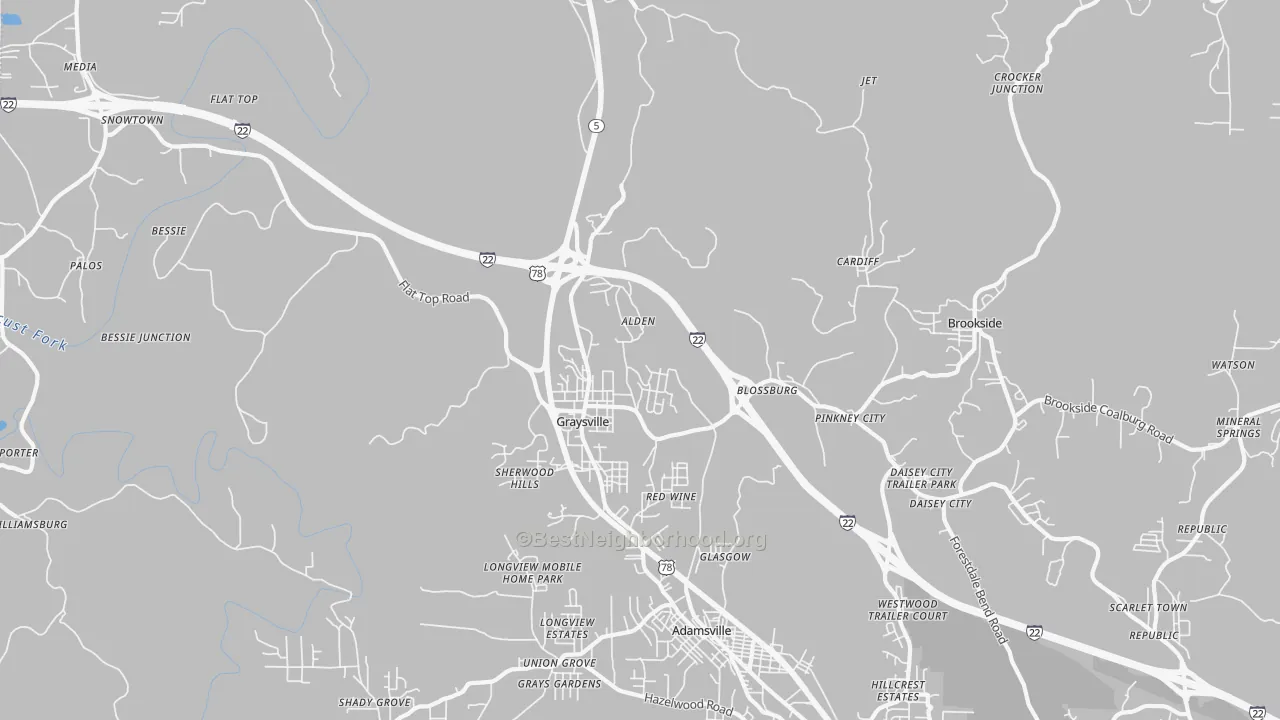 Transit Grade map of 35073, AL