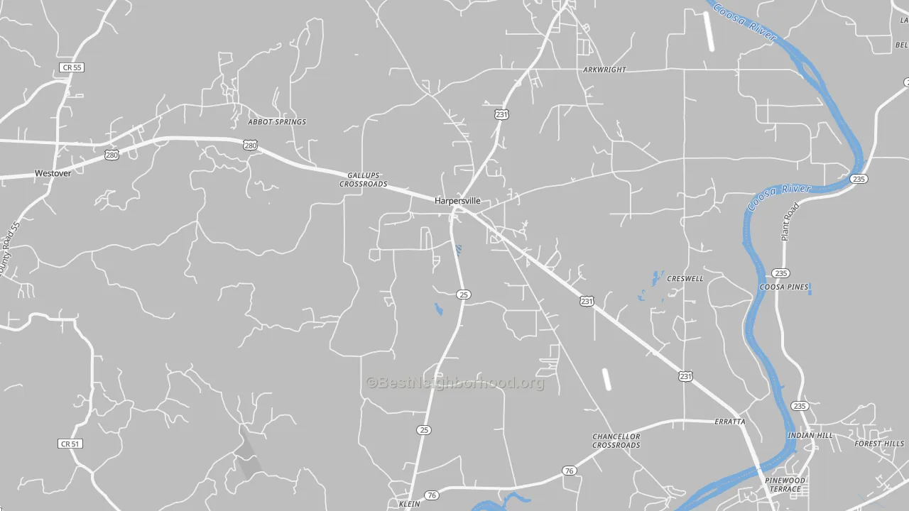 Transit Grade map of 35078, AL
