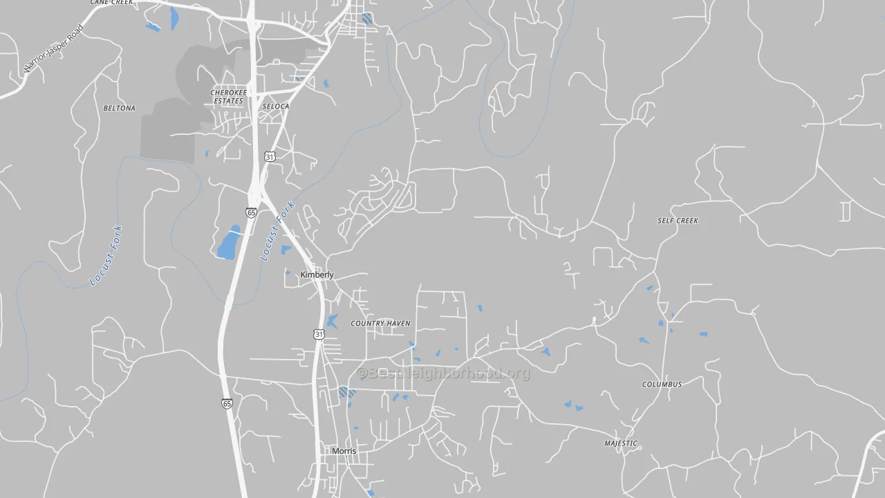 Transit Grade map of 35091, AL