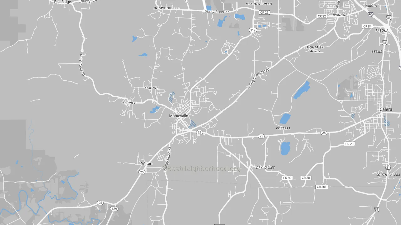 Transit Grade map of 35115, AL