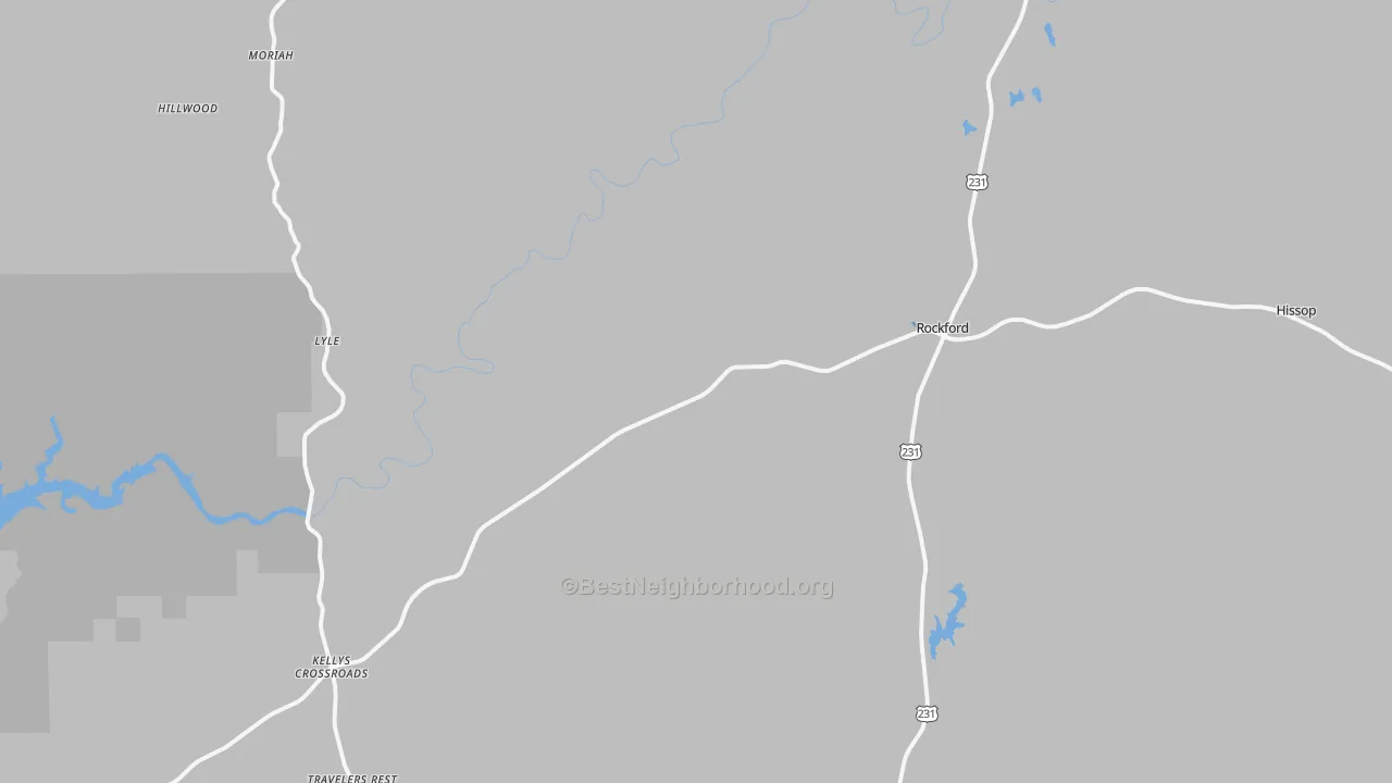 Transit Grade map of 35136, AL
