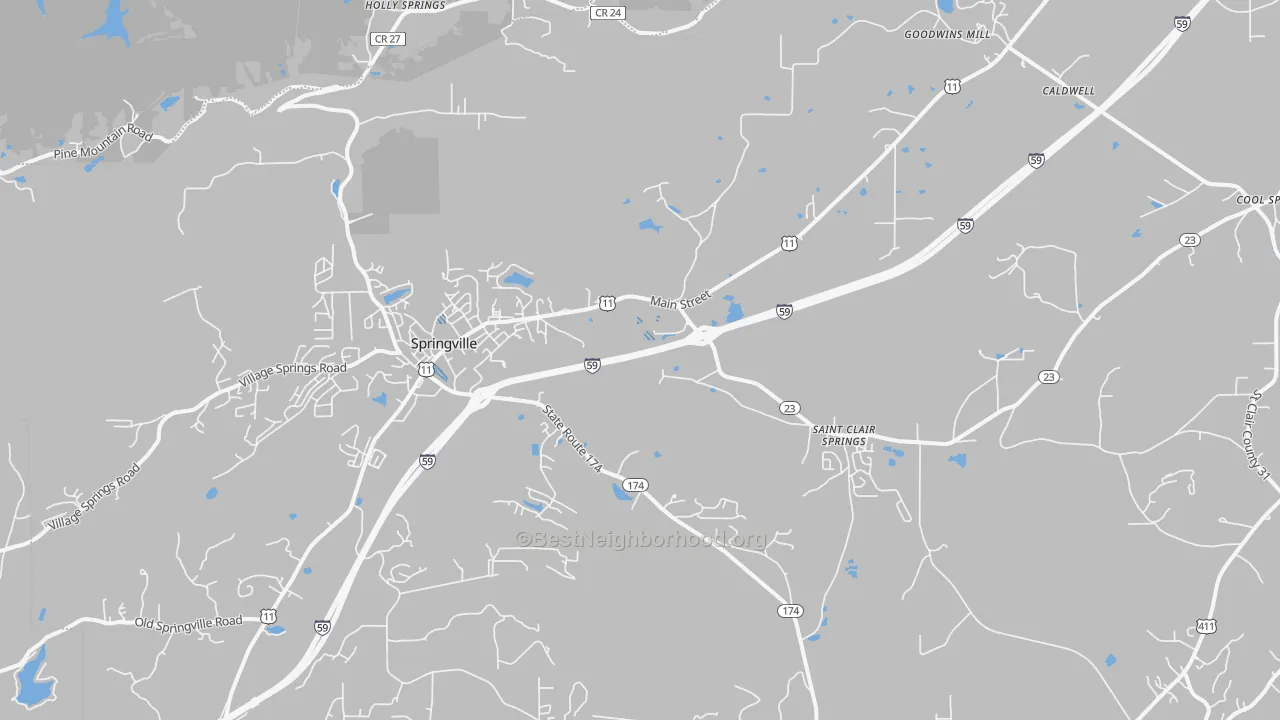 Transit Grade map of 35146, AL