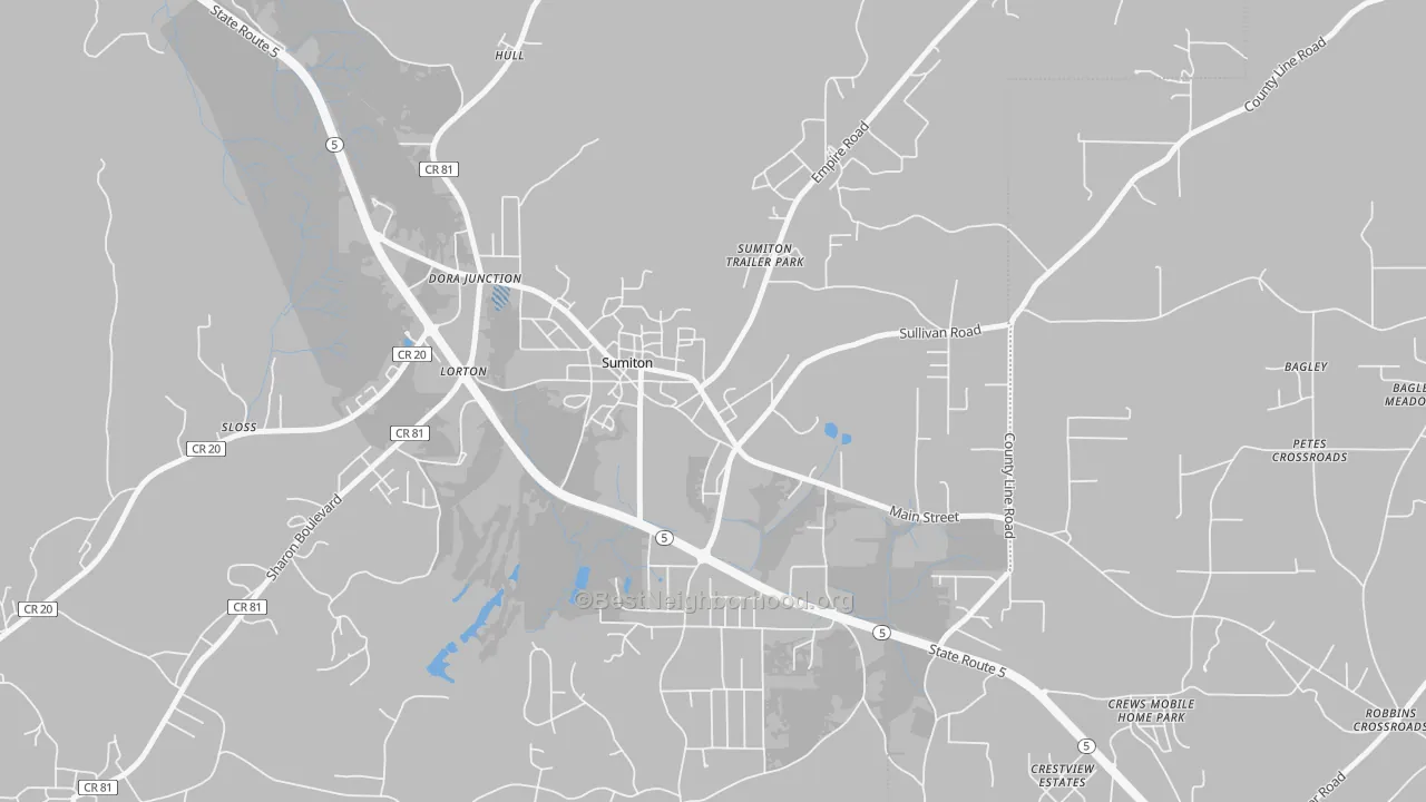 Transit Grade map of 35148, AL