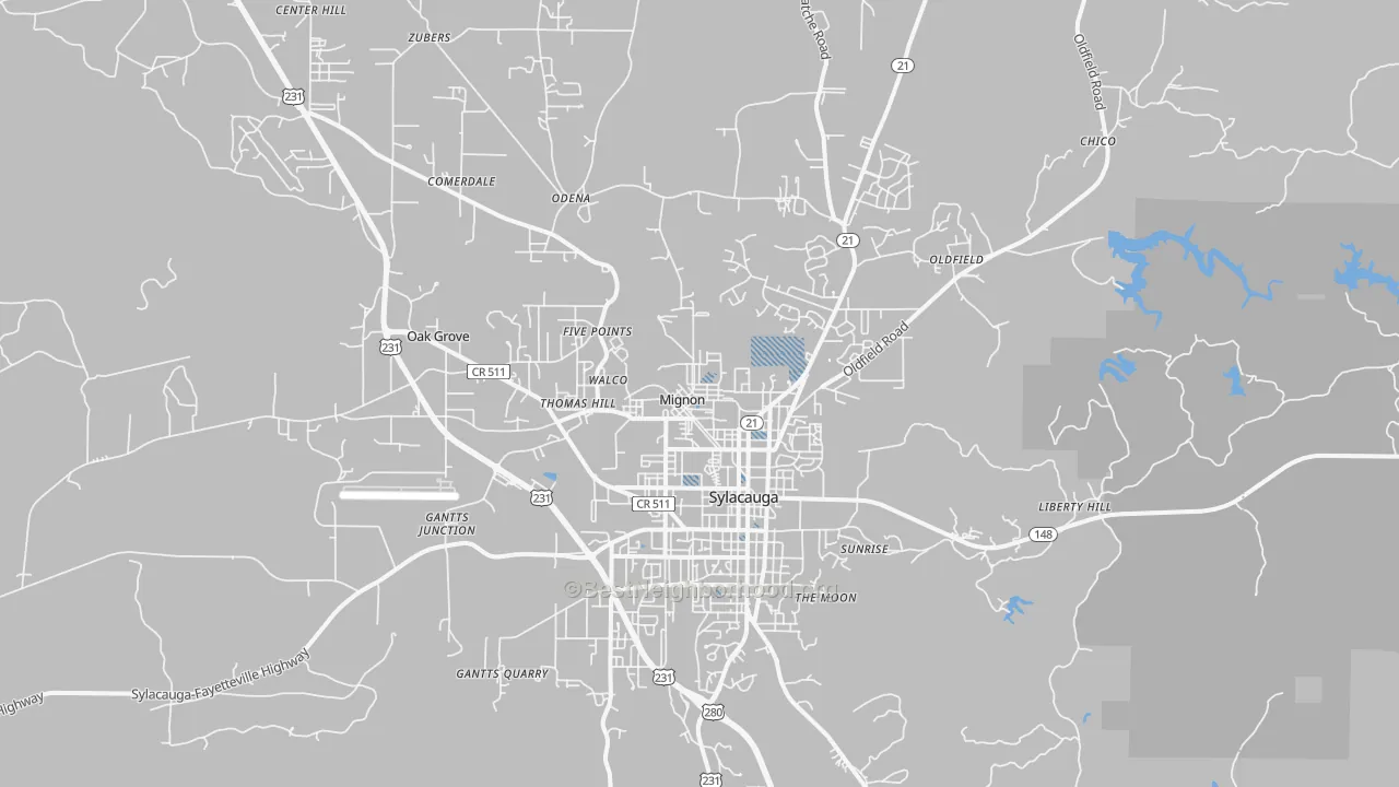 Transit Grade map of 35150, AL