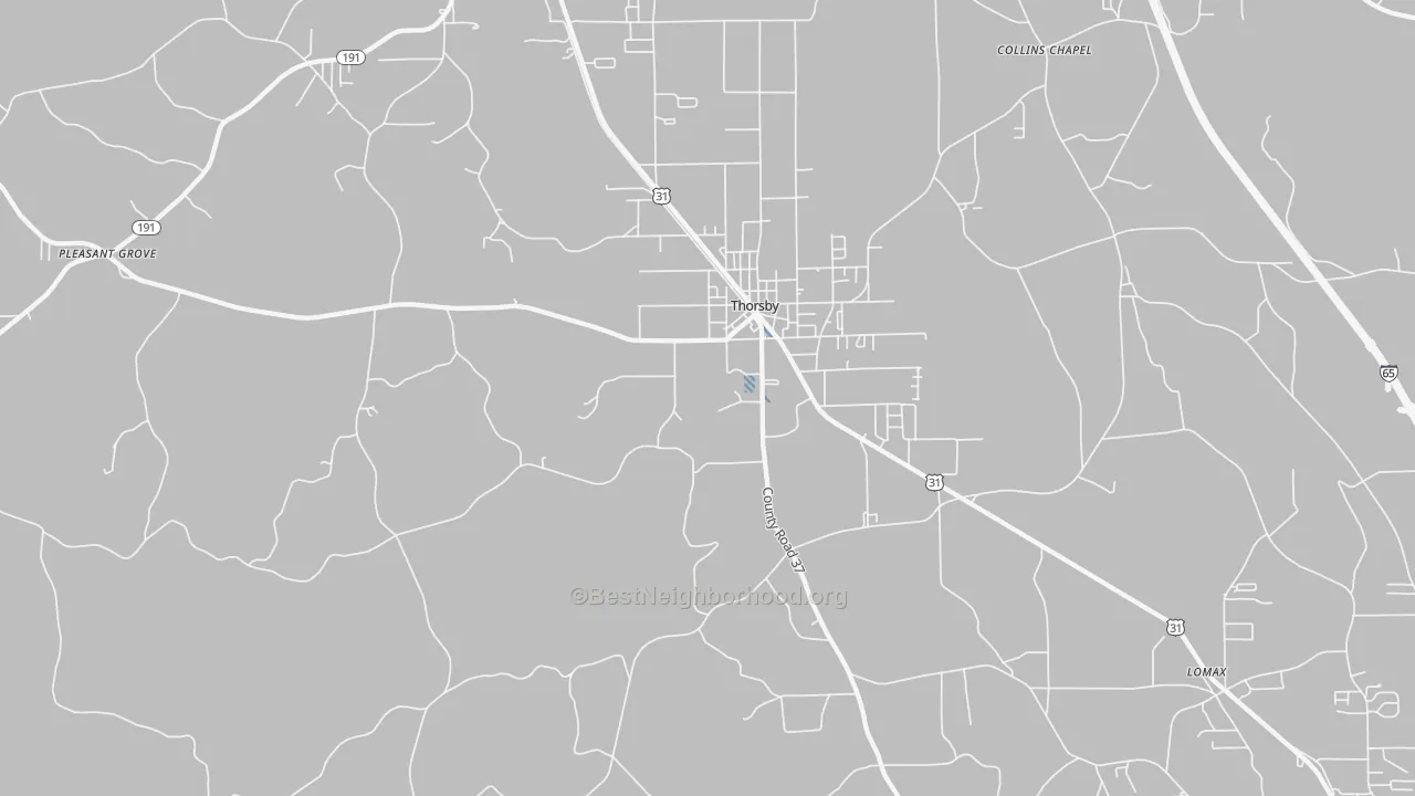 Transit Grade map of 35171, AL