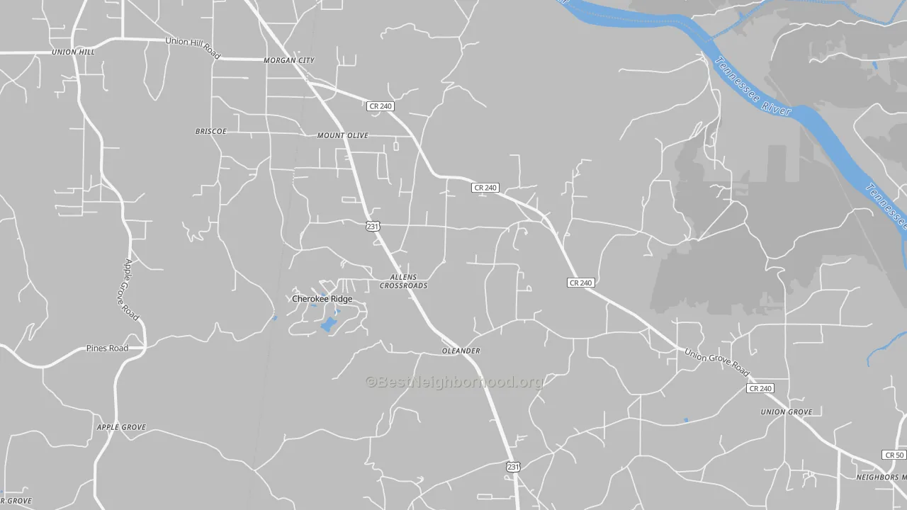 Transit Grade map of 35175, AL