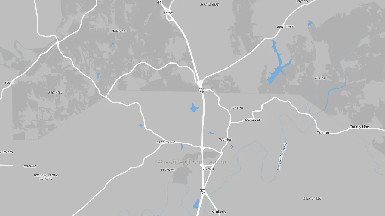Transit Grade map of 35180, AL
