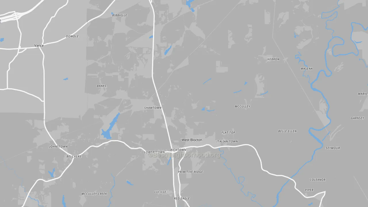 Transit Grade map of 35184, AL