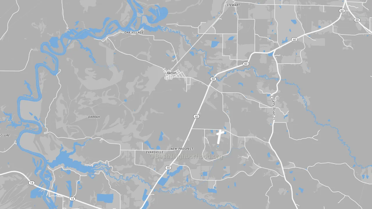 Transit Grade map of 35441, AL