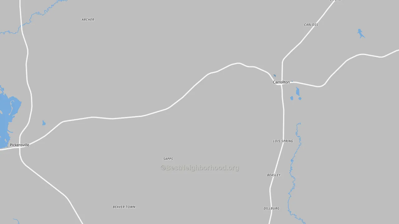 Transit Grade map of 35447, AL
