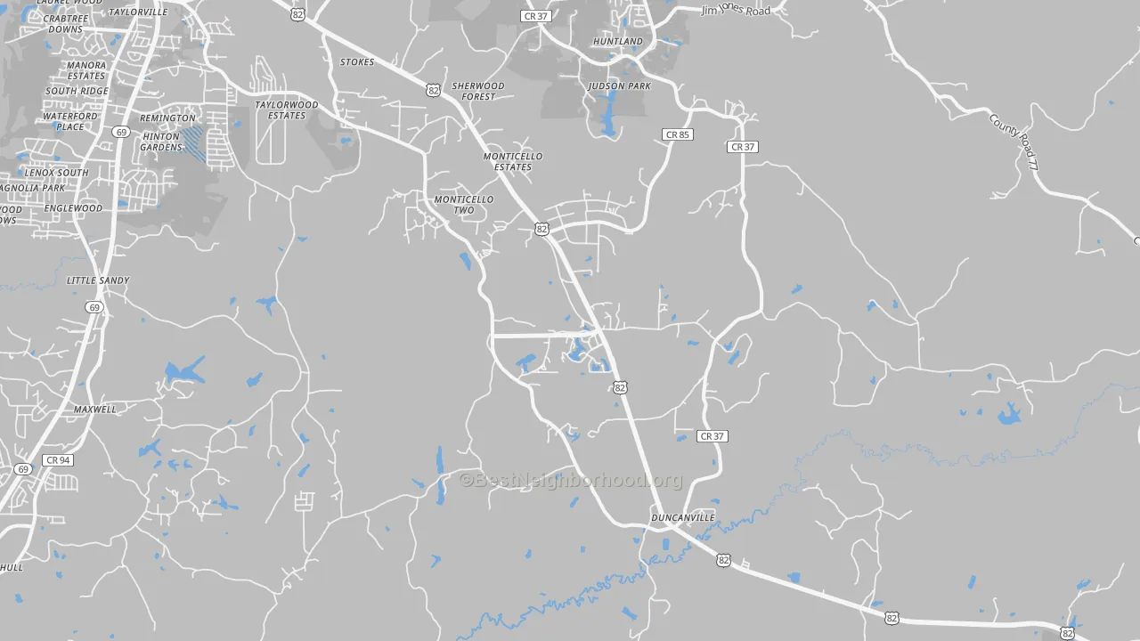 Transit Grade map of 35456, AL
