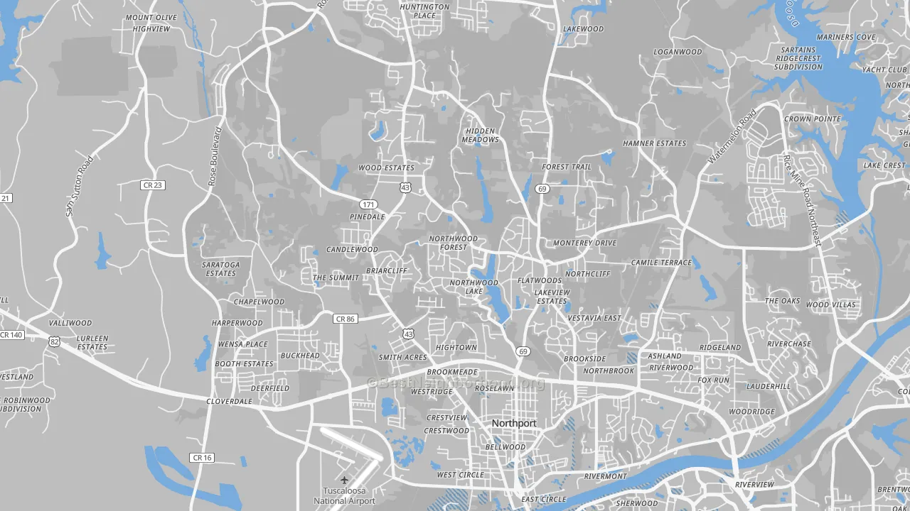 Transit Grade map of 35473, AL