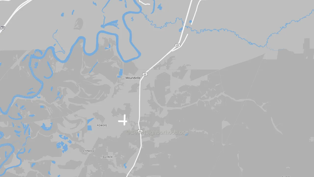 Transit Grade map of 35474, AL